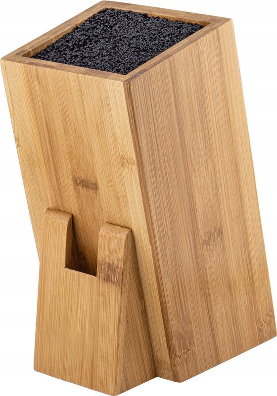 KNIFE RACK SCISSORS BAMBOO UNIVERSAL BLOCK 1558