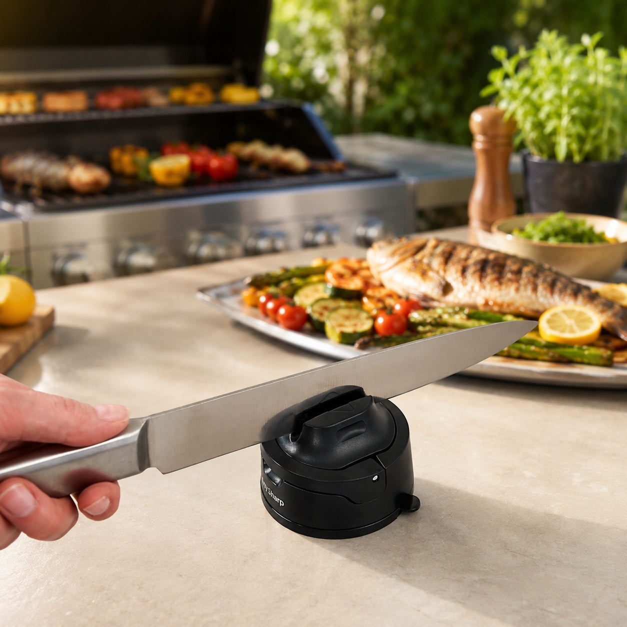 KNIFE SHARPENER DONKEY SHARPENER- SATISFACTION GUARANTEE - AnySharp Manufacturer code ASKSEVOBLK
