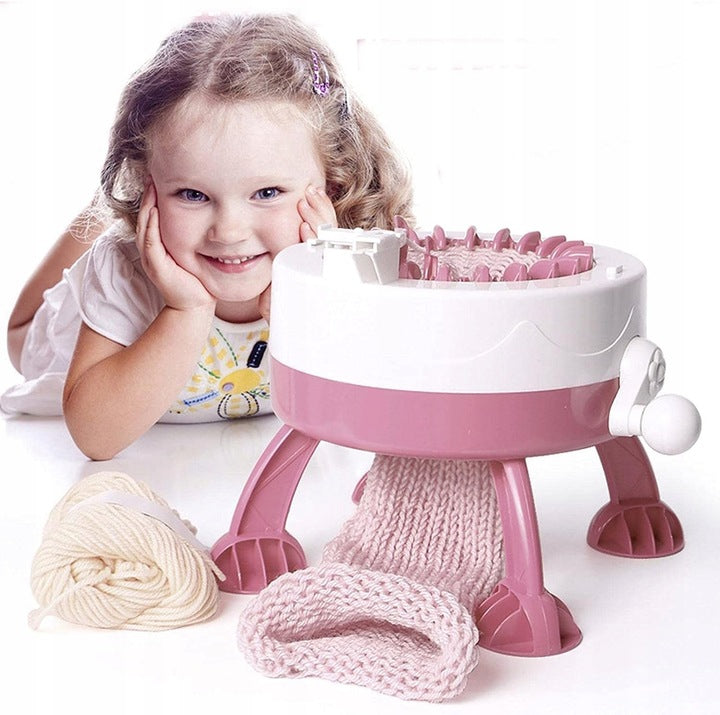 KNITTING MACHINE FOR KIDS ROTATING LOOM TOY DIY 2xNEEDLE YARNS Brand Sentro