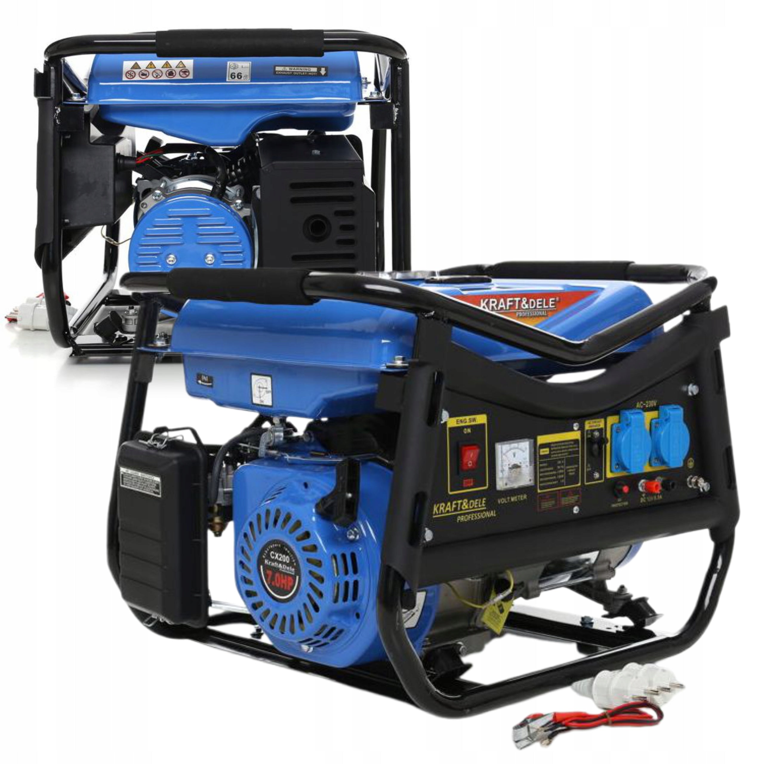 KRAFT&DELE POWER GENERATOR 3000W 12V 230V 7HP GASOLINE KD141