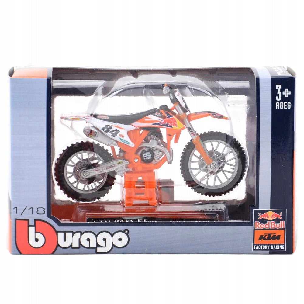 KTM 450 SX- F #84 Jeffrey Herlings Bburago 1:18 Bburago Product weight with unit packaging 0.15 kg