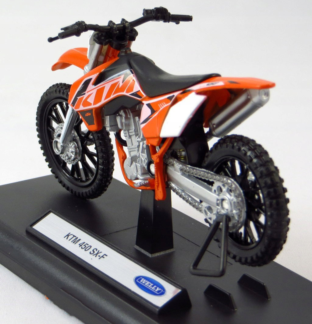 KTM 450 SX-F MODEL METAL/PLASTIC WELLY MOTOR 1:18 Manufacturer code 37368174