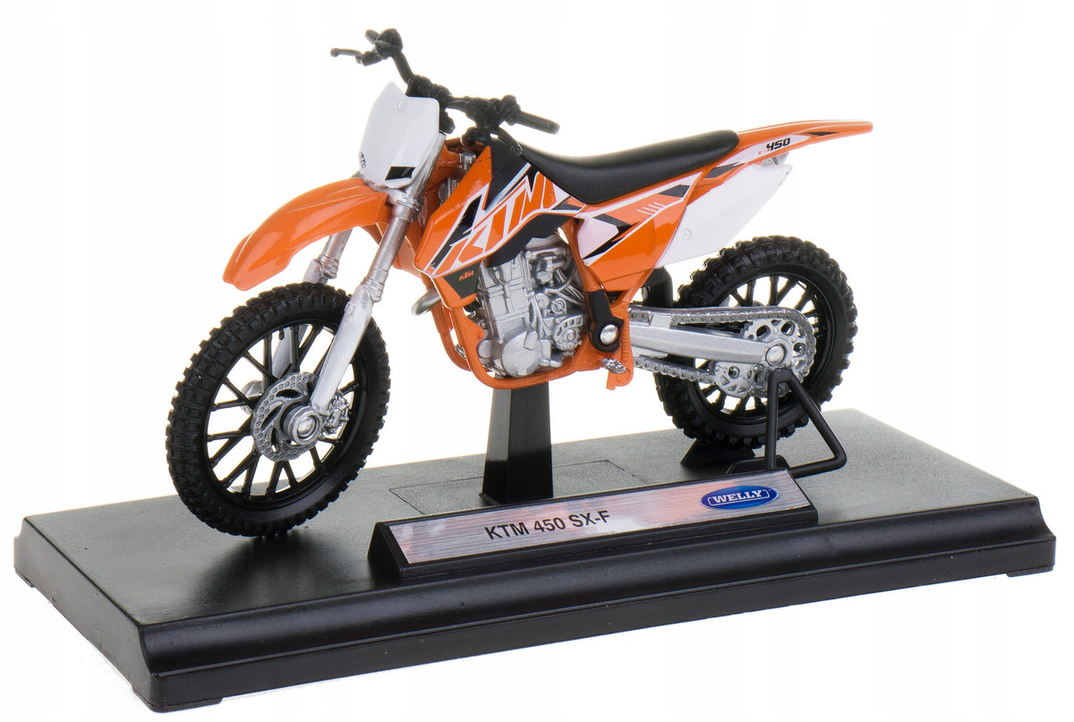 KTM 450 SX-F MODEL METAL/PLASTIC WELLY MOTOR 1:18