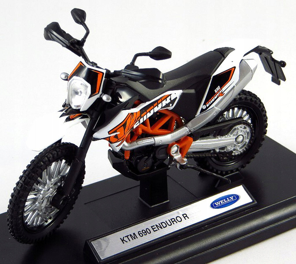 KTM 690 ENDURO R MODEL METAL-PLASTIC WELLY MOTOR 1:18 Manufacturer code 12144