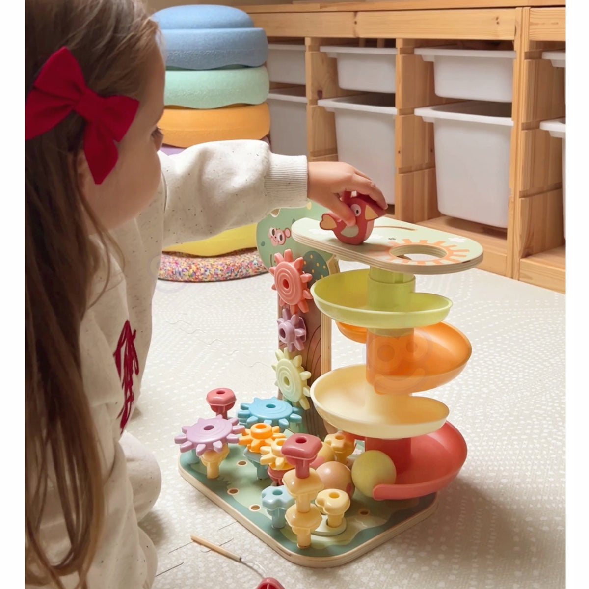 KULODROM TREE ACTIVITY MONTESSORI PUZZLE THREADER 18mWOOPIE GREEN Manufacturer code 51855