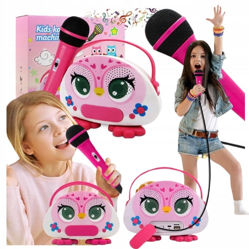 Karaoke set wireless microphone gift for girl Santa Claus Packaging status original