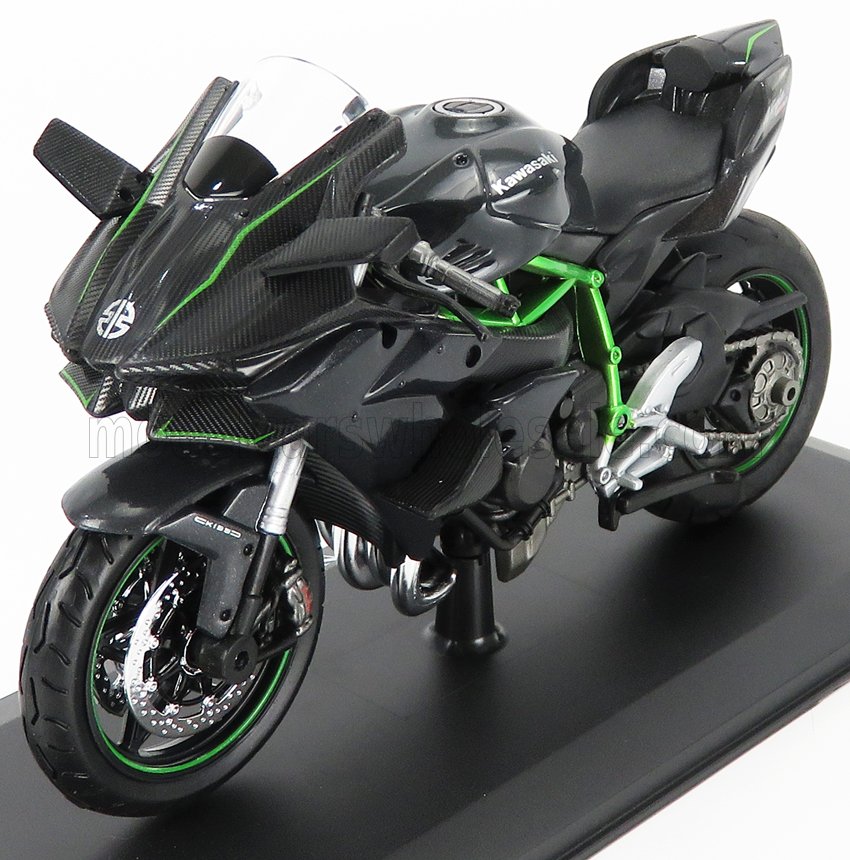 Kawasaki Ninja H2R H2 R 2017 Maisto 1:12 Stand with description! Model Motorbike