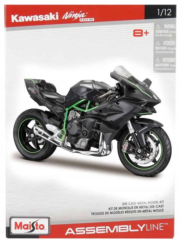 Kawasaki Ninja H2R Maisto KIT 1:12 Model Motorcycle Assembly Packaging status original