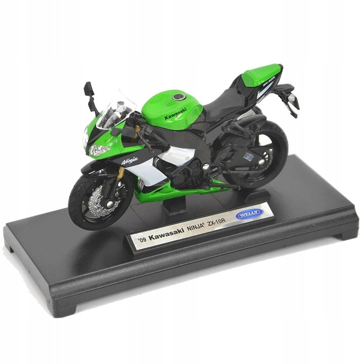 Kawasaki ZX-10R motorcycle model scale 1:18 Welly Brand Welly