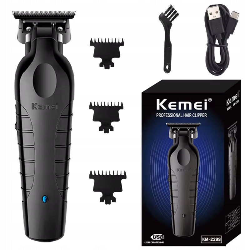 Kemei KM-2299 Wireless USB Trimmer Zero Gapped for Haircutting Brand Kemei