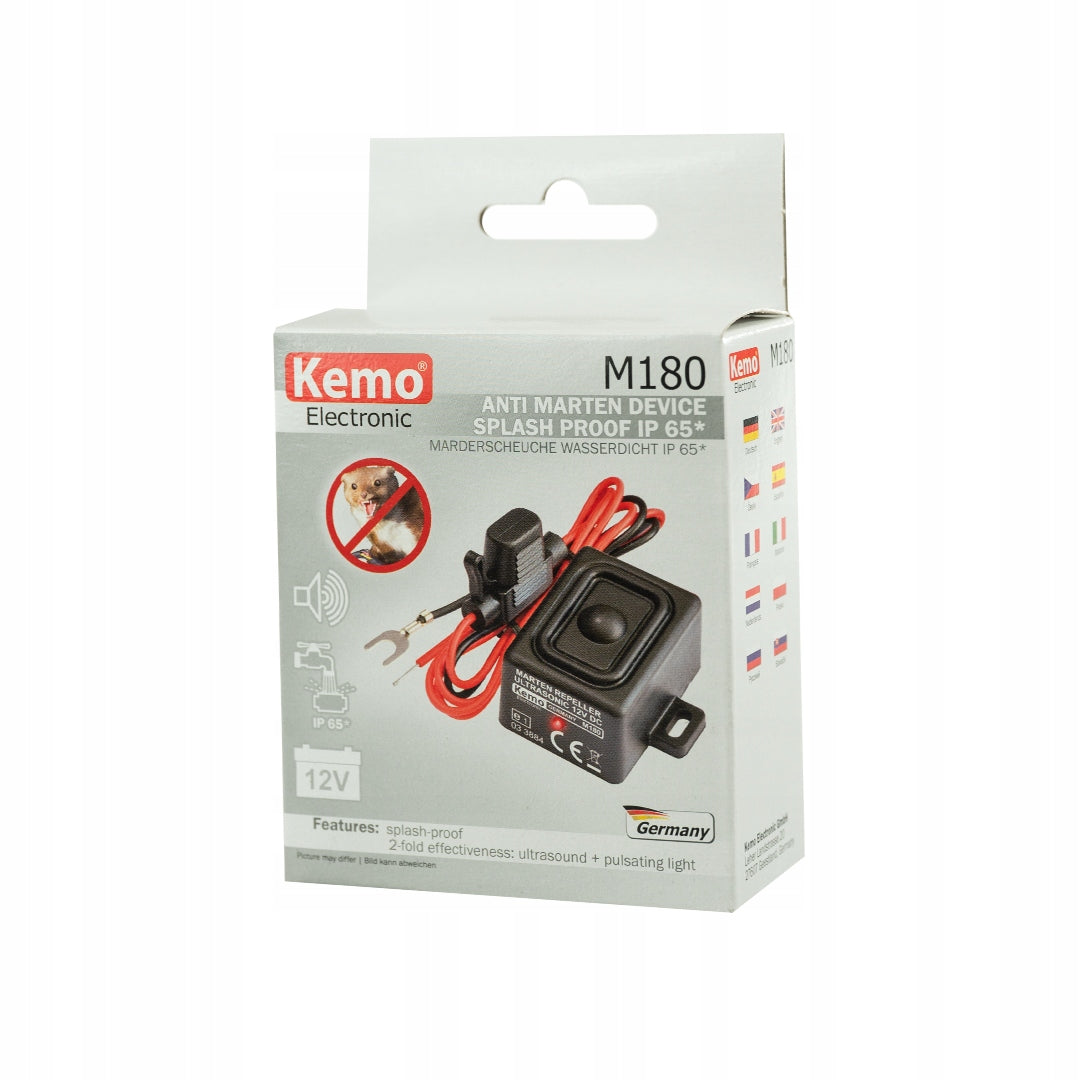 Kemo M180 kun repellent 12V IP65 WATERPROOF German ultrasound Manufacturer code M180