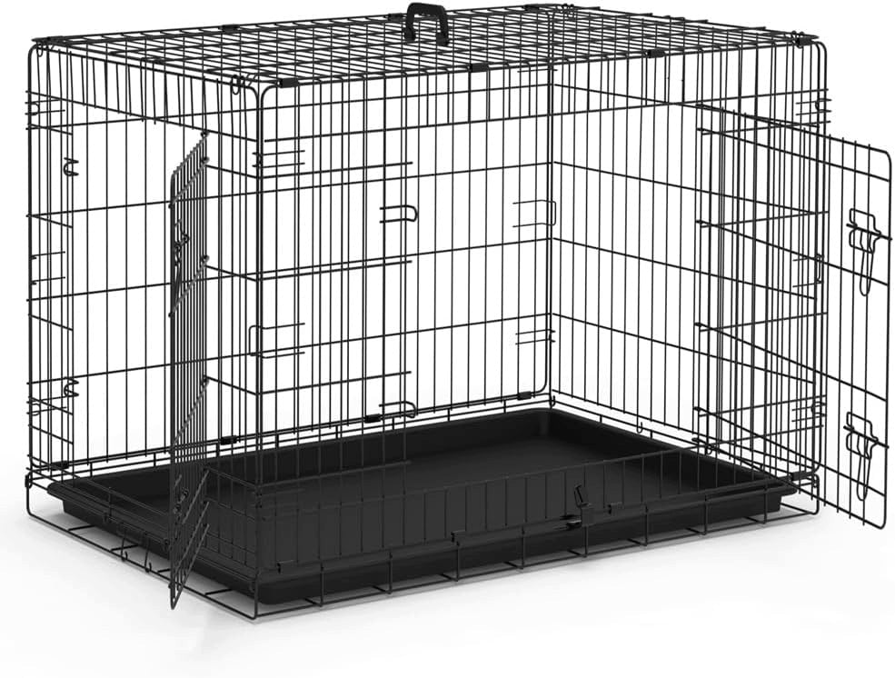 Kennel Transport Cage Black For Dog For Car 92x57x63 Cm Packaging status original
