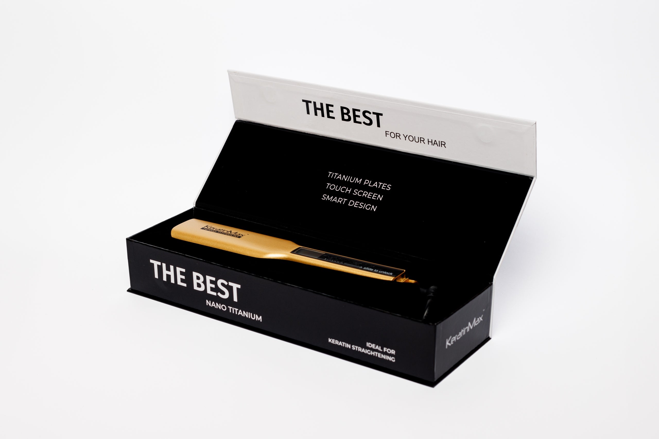 KeratinMax NanoTitanium XL Straightener - Gold Manufacturer code EU-012