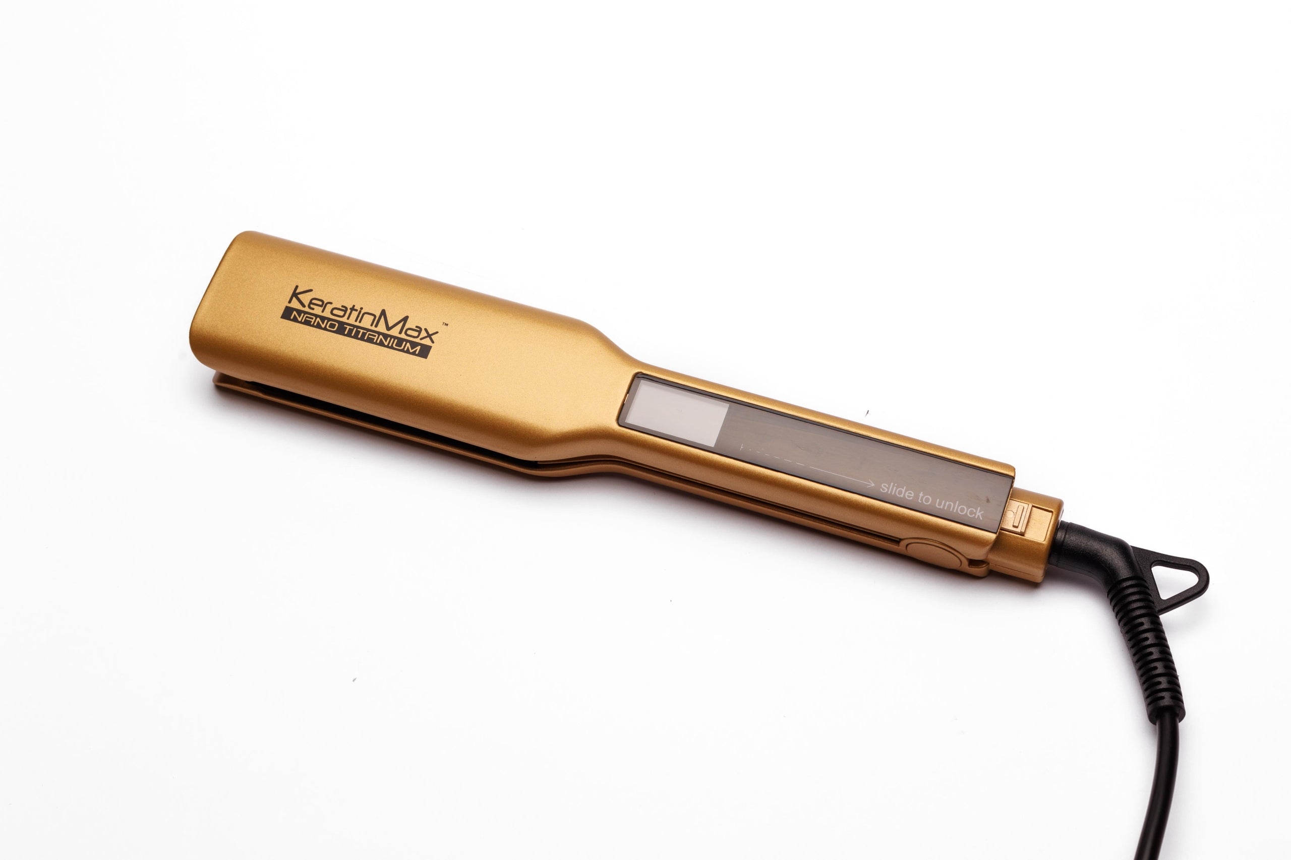 KeratinMax NanoTitanium XL Straightener - Gold