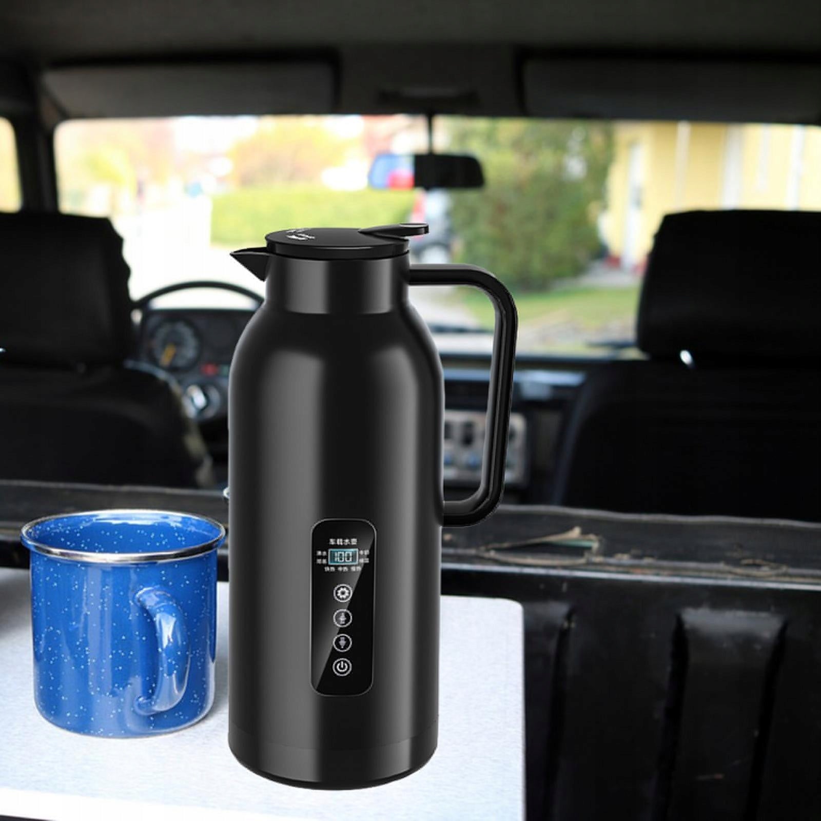 Kettle Boiler 12V 24V LCD Display Screen Automotive Accessories Car Use Kind steam juicer