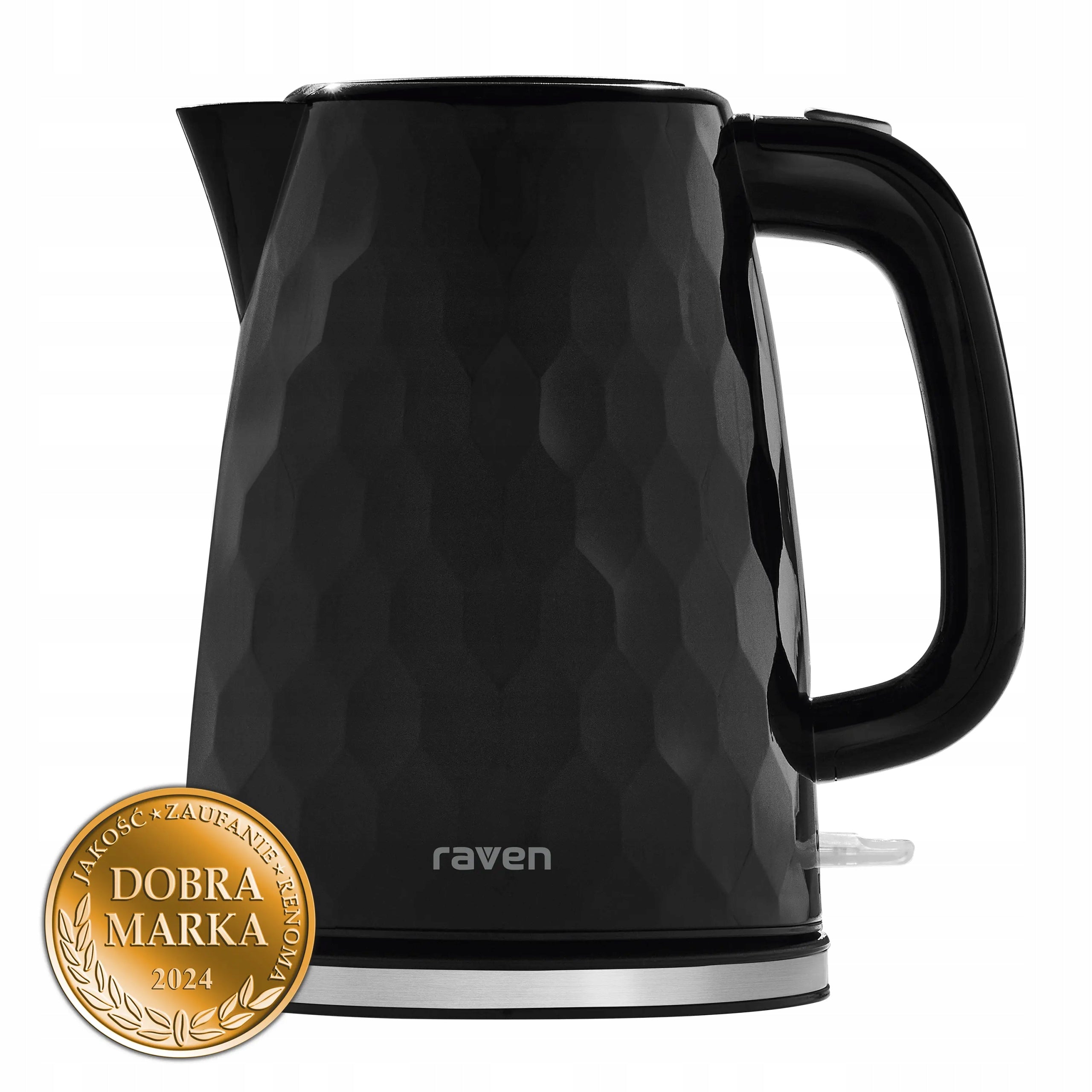 Kettle Electric Anti-Sediment Filter RAVEN EC025C 2200W 1,7 Liter Black Packaging status original