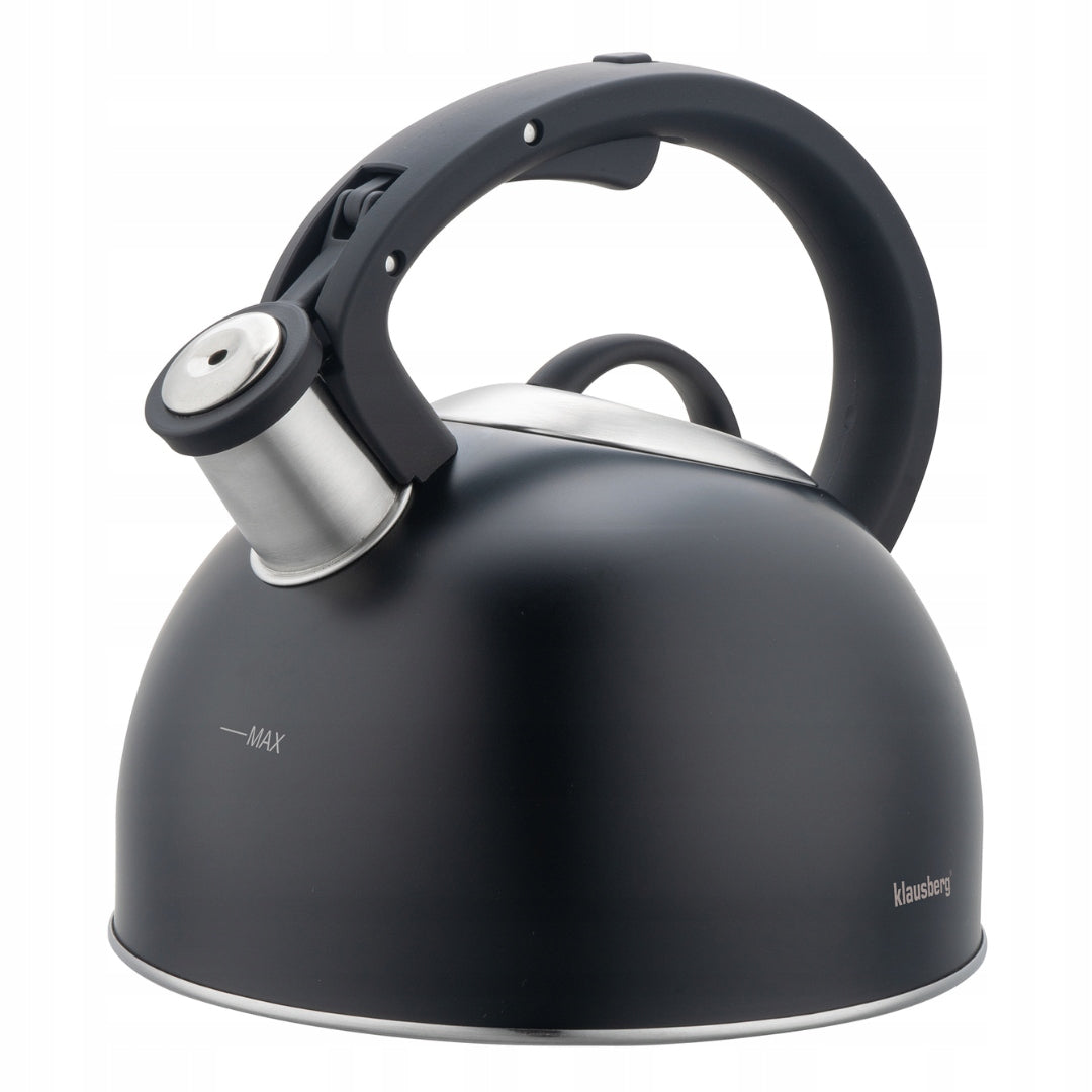 Kettle KLAUSBERG KB-7911 2,5L Black steel with thick bottom Induction Gas EAN (GTIN) 5908287279117