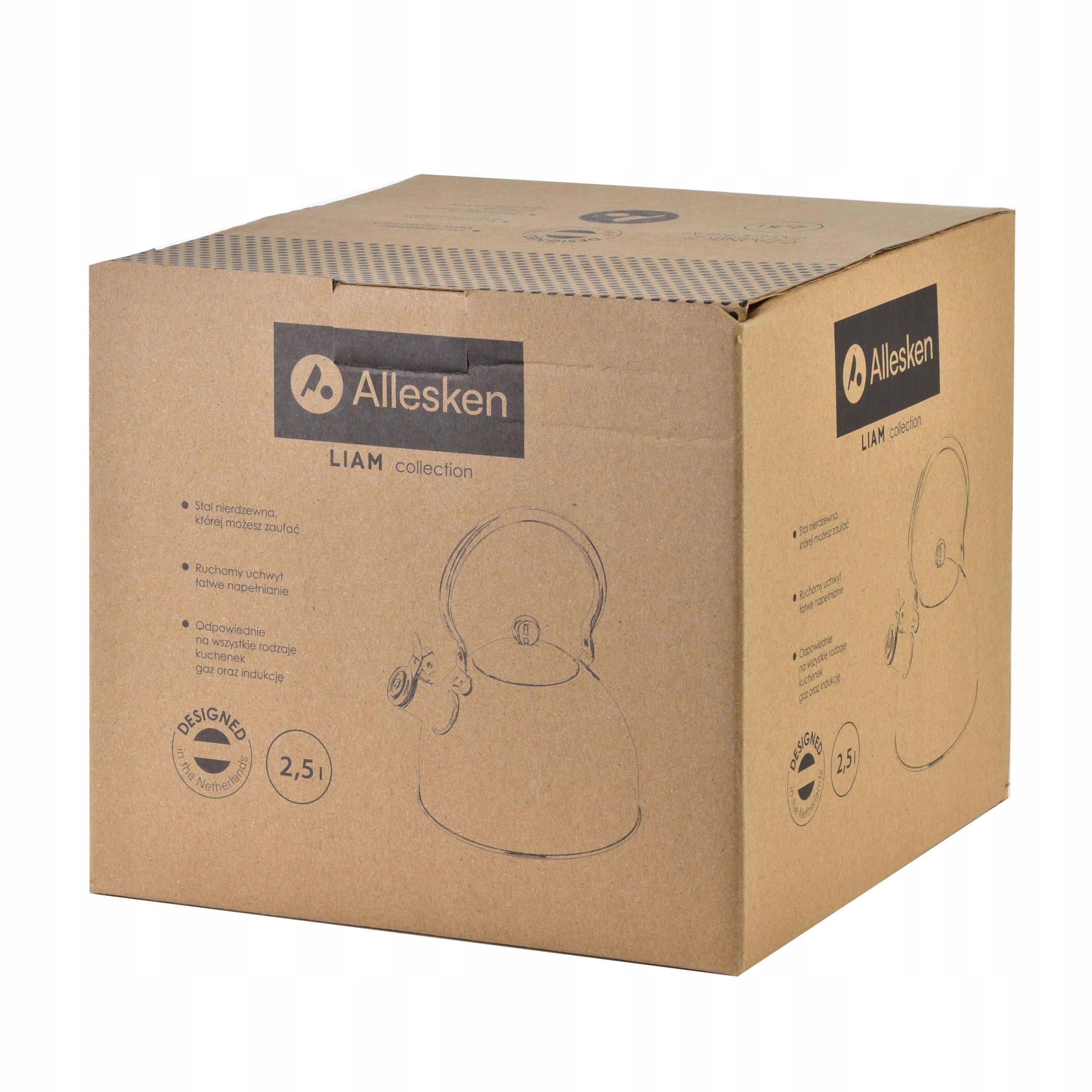 Kettle Liam steel Allesken 2,5 l blue HTXA6812 Brand no brand