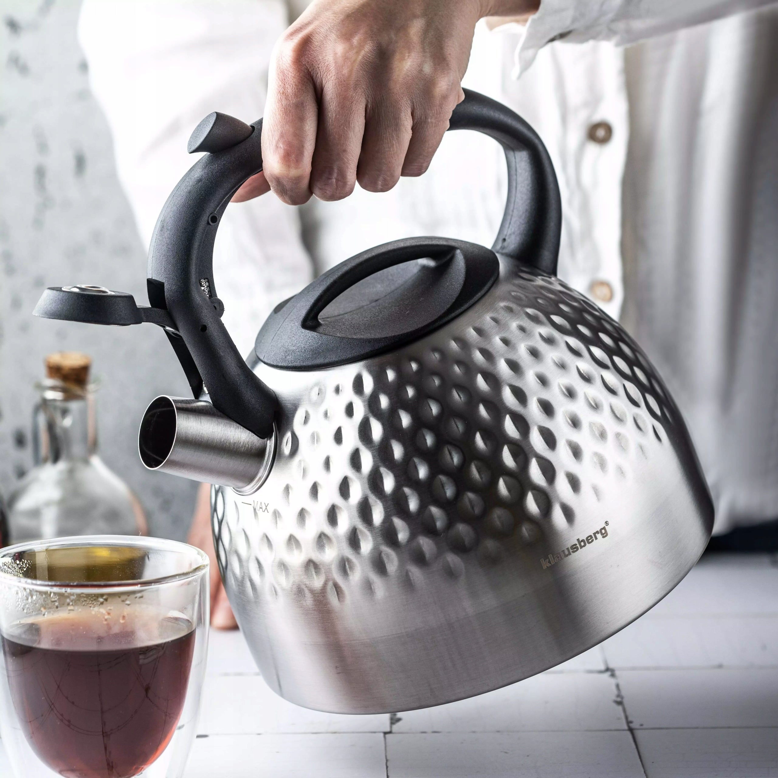 Kettle, steel, 3l, silver Klausberg, KB-7642 Brand Klausberg