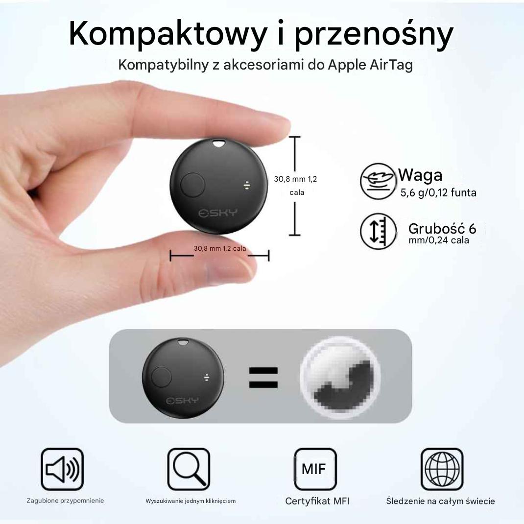 Key Locator Luggage GPS x4 Bluetooth iOS Apple Find My IP67 Brand Esky
