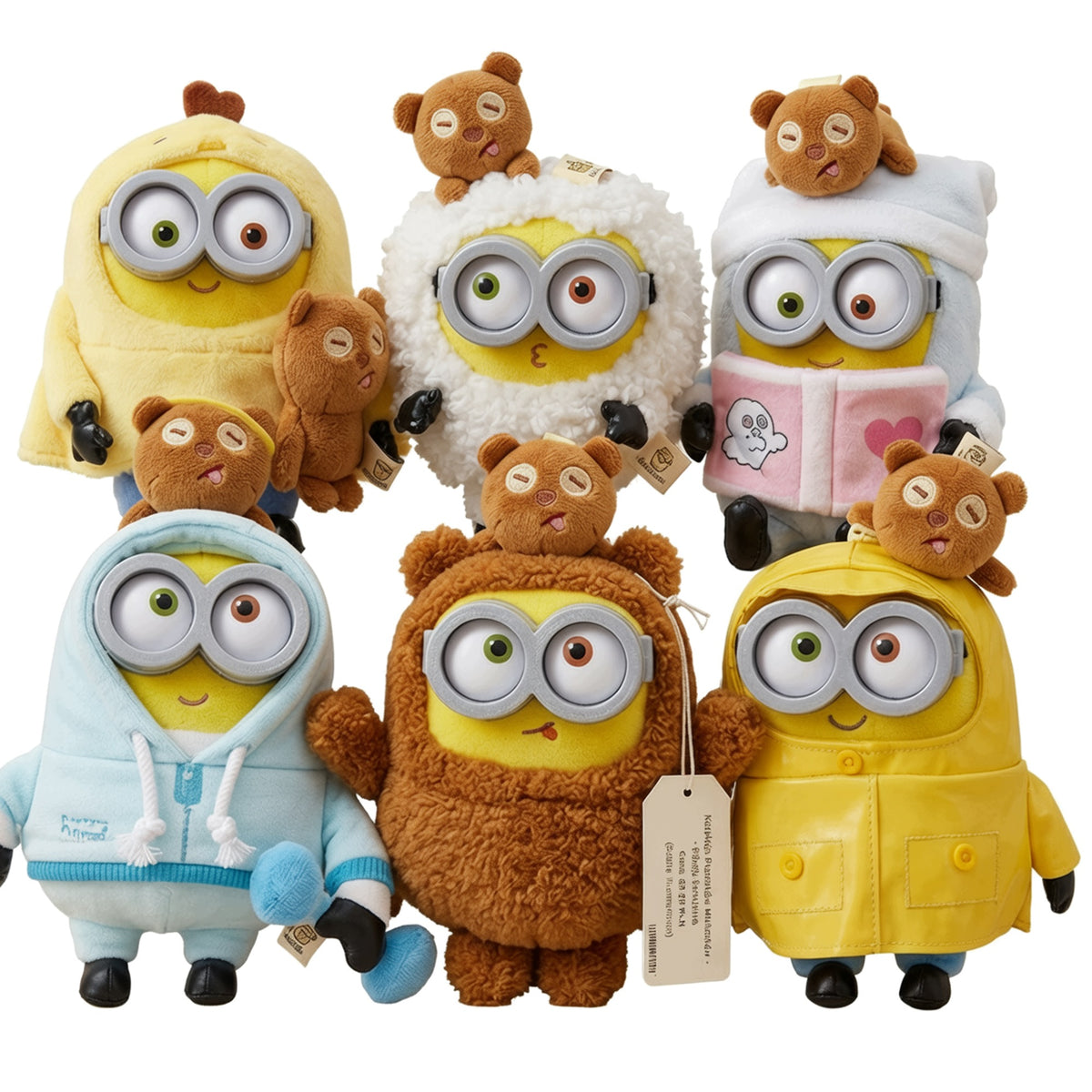 Keychain FIGURINE Plush Minions Bob and Tim 52 TOYS Pendant Blind Box