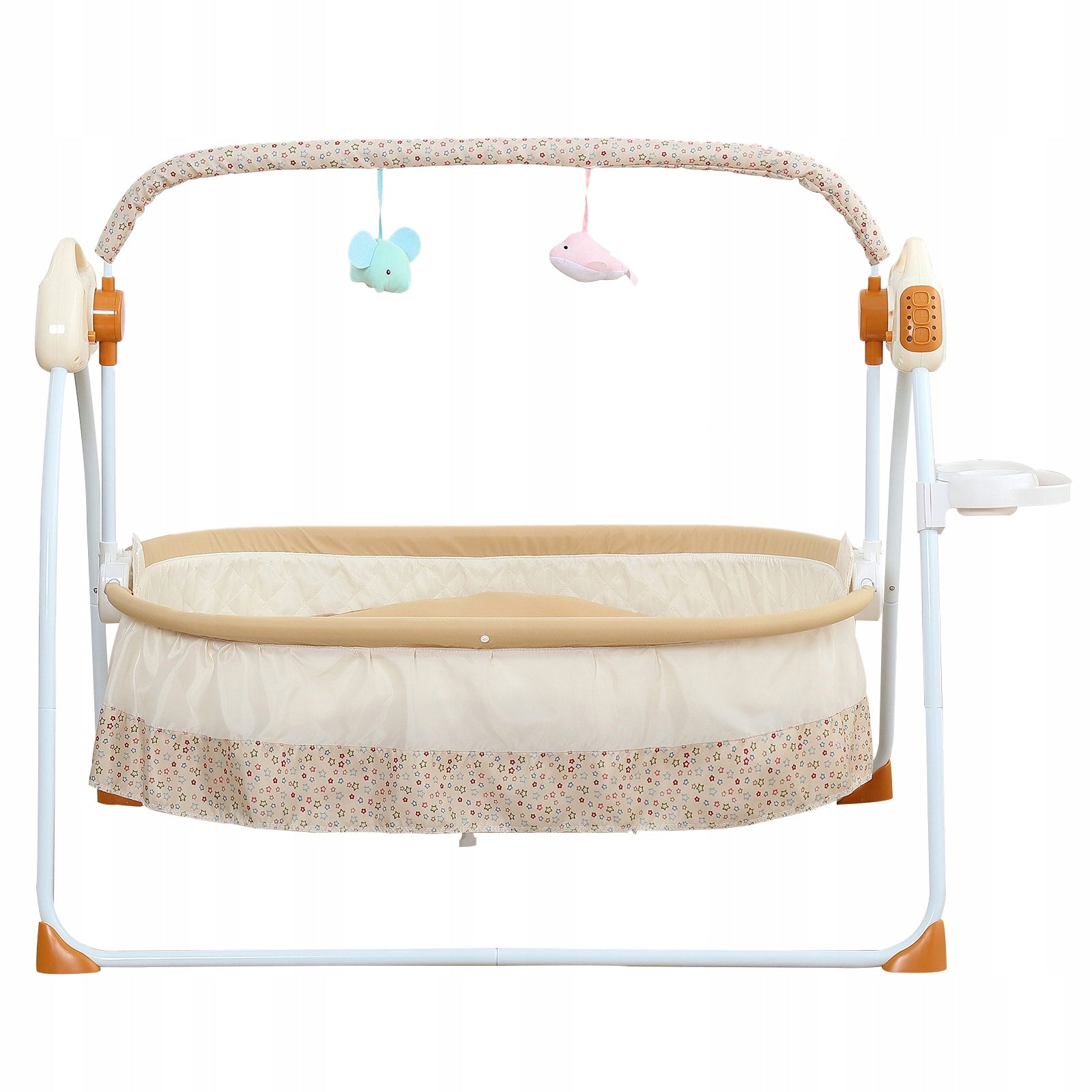 Khaki Electric Cradle, Baby Swing for 5 Gears, Foldable Baby Rocking Bed Manufacturer code EC123