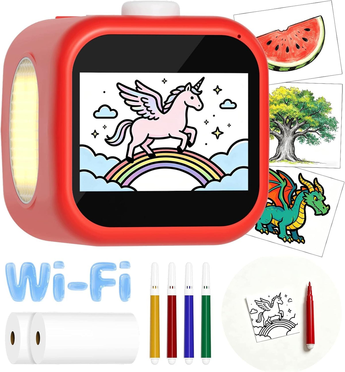 Kids AI voice printer,DIY electronic pet,Mini Sticker Printer For Kids Gift