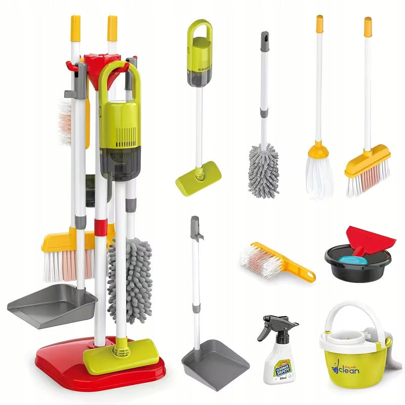 Kids Cleaning Kit 14in1 Vacuum Cleaner Mop Bucket Packaging status original