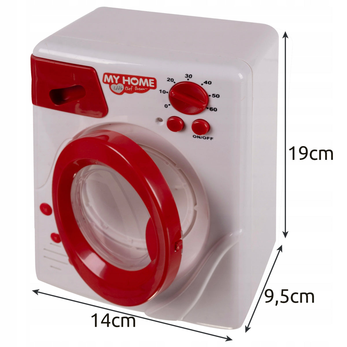 Kids Cleaning Kit Washing Machine Iron Household Vacuum Cleaner Battery Operated 3in1 Brand Kruzzel