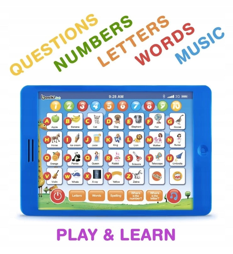 Kids Educational Tablet Mini iPad Interactive Learning Letters Words Music Packaging status original