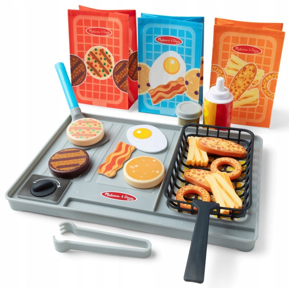 Kids Grill Educational Kitchen Accessories Color Changing Melissa & Packaging status original