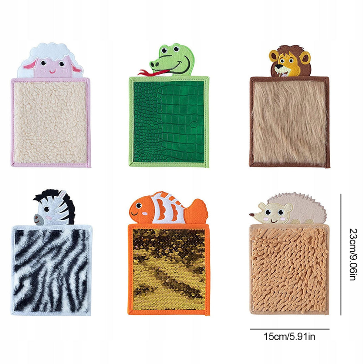 Kids Sensory Animal Toys - 6 Vibrant Pieces for Stimulating Senses Packaging status original