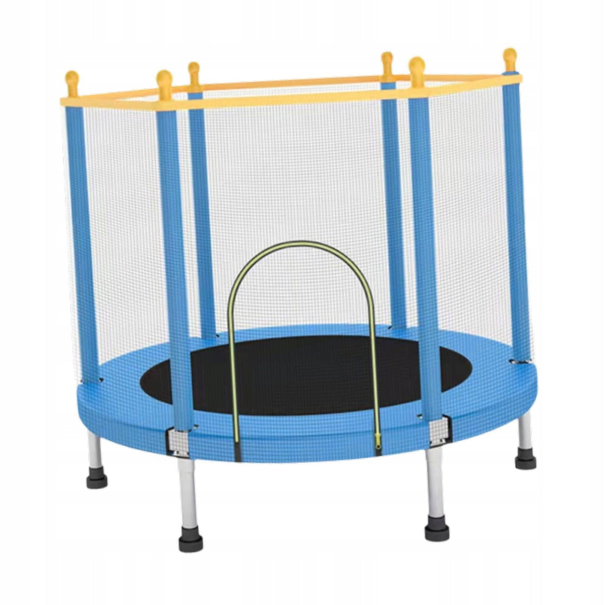 Kids Trampoline Mini Trampoline Enclosure Net Portable Non Slip blue Packaging status no packaging