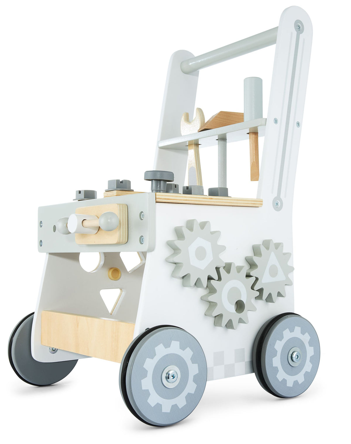 Kids Workshop 3in1 Walker Pusher Wooden Stroller