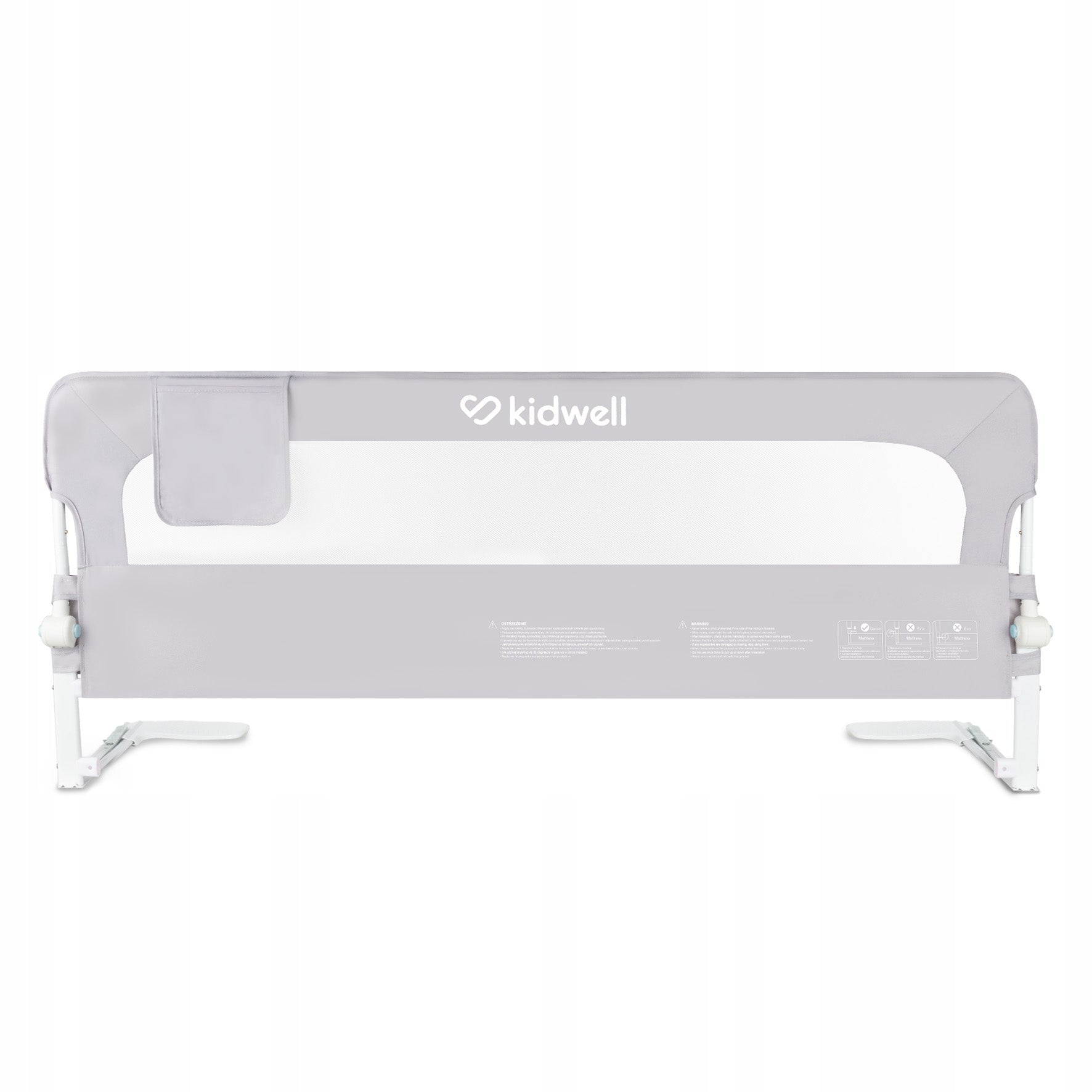 Kidwell Protective barrier for bed CORI 150 cm GREY child safety Packaging status original