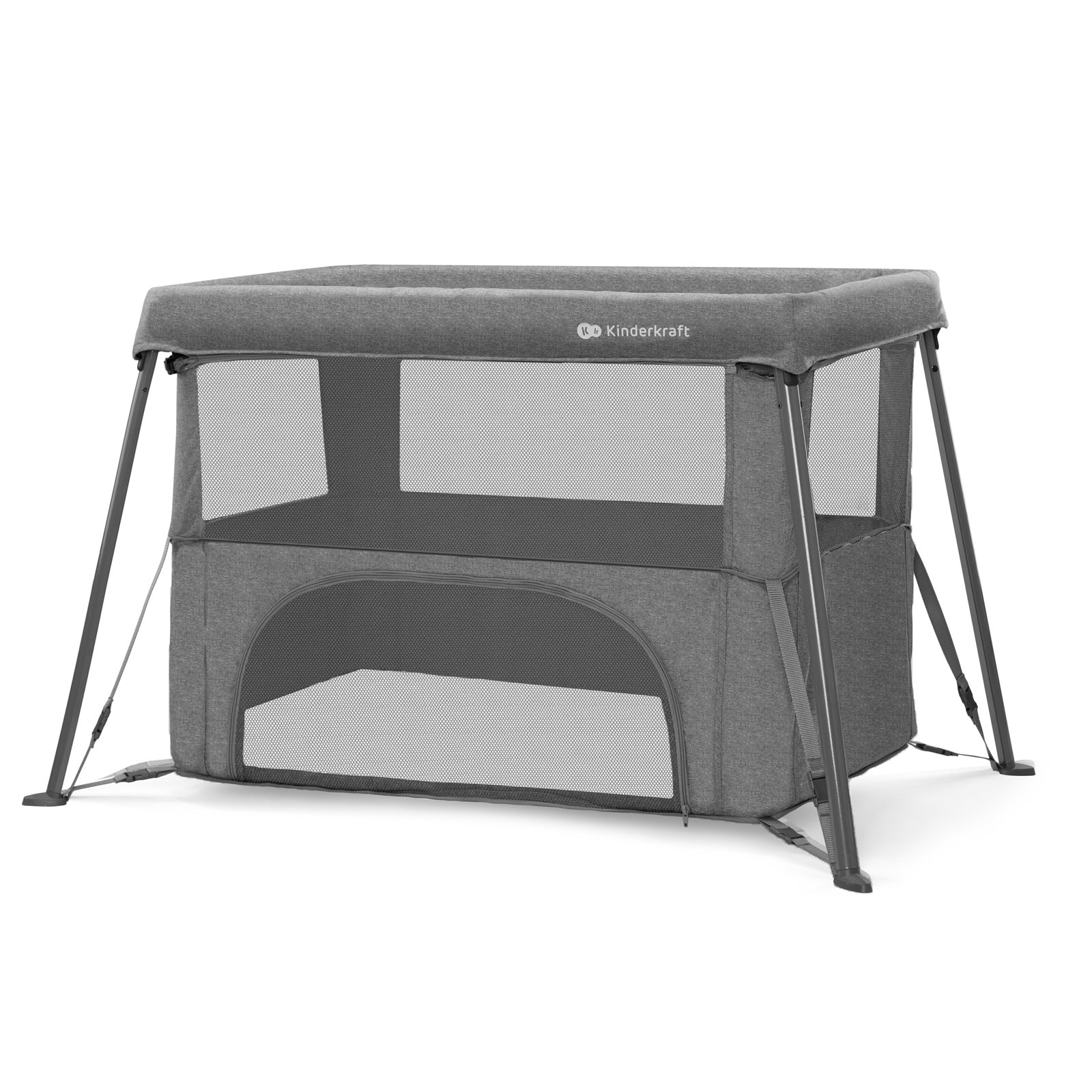 Kindekraft travel cot playpen 2in1 CAMI grey Brand Kinderkraft