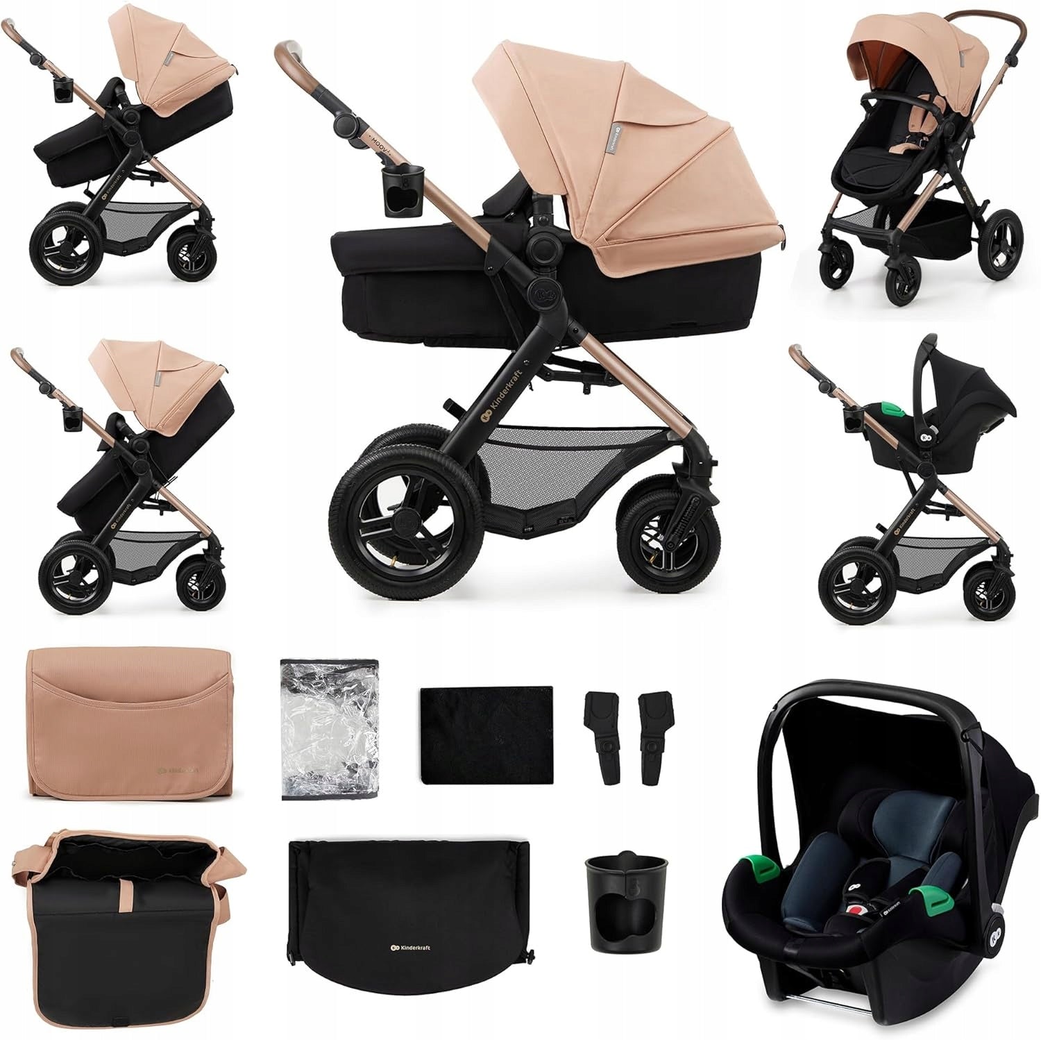 Kinderkraft 3-in-1 MOOV 2 AIR multifunction trolley