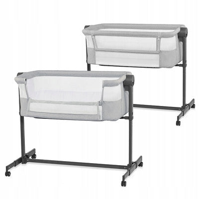 Kinderkraft NESTEE UP 2 Cot Delivery 2in1 Grey Dark Frame