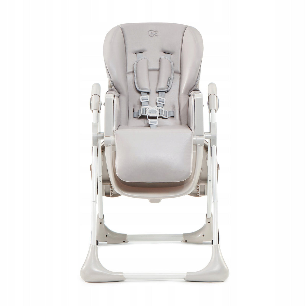 Kinderkraft YUMMY high chair with adjustable and removable tray Color white shades of gray and silver