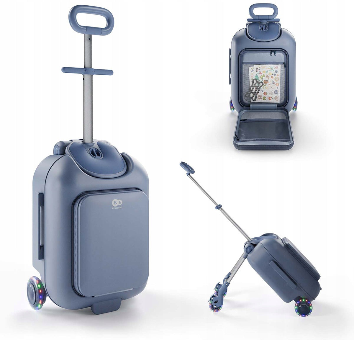 Kinderkraft children's suitcase, 2in1 cabin with Cabby seat