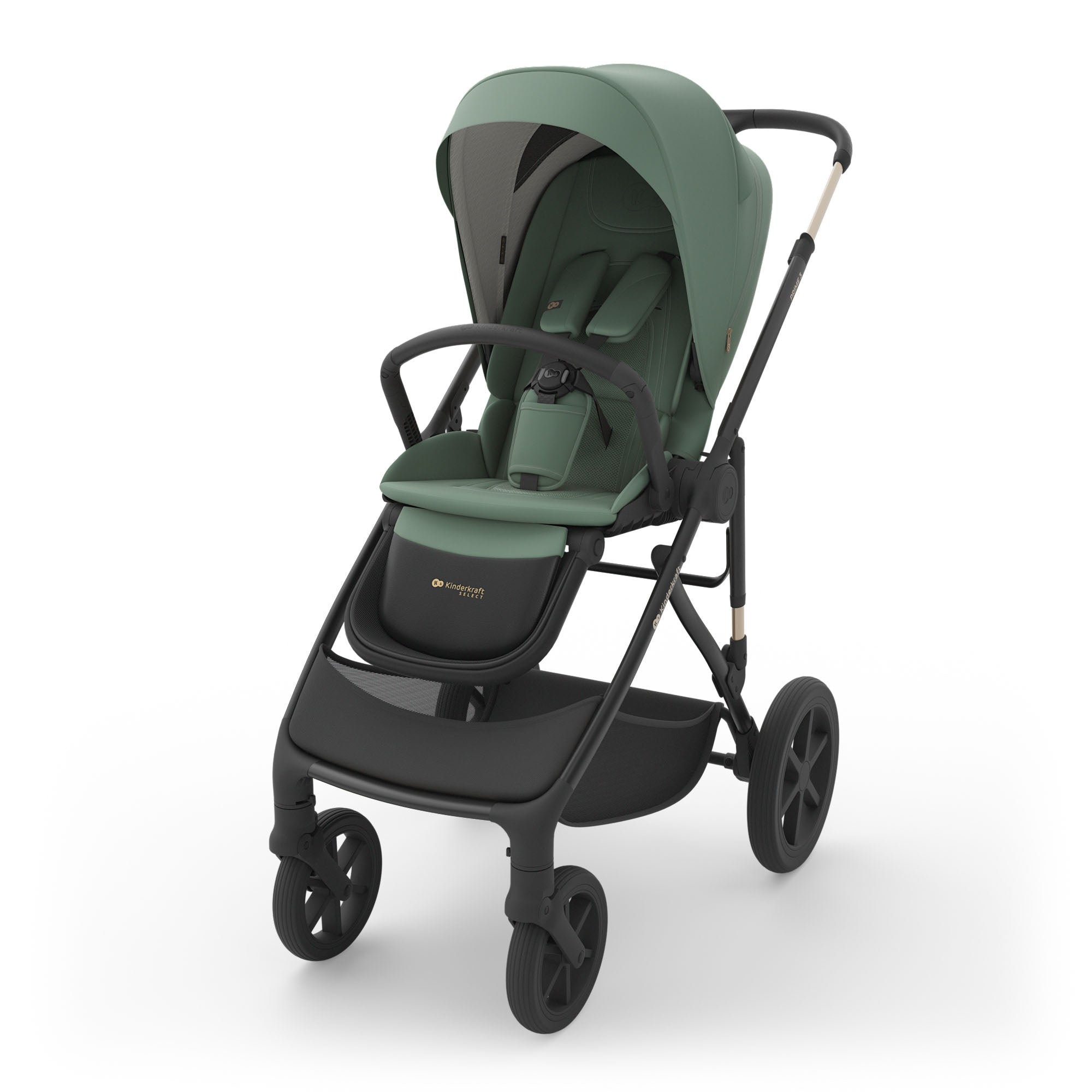 Kinderkraft pram PRIME 3 3w1 2026 DARK GREEN (Dark green) Brand Kinderkraft