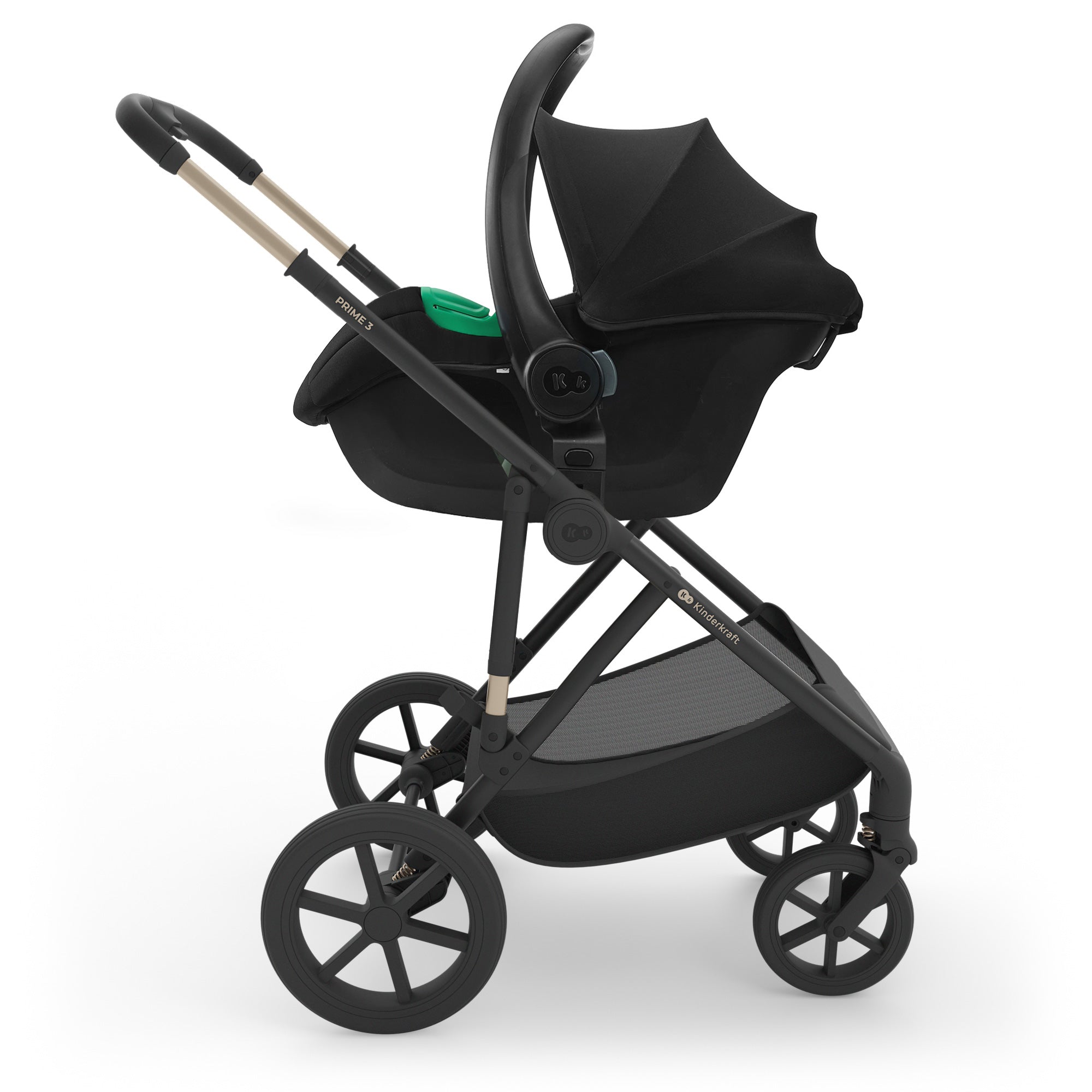 Kinderkraft pram PRIME 3 3w1 2026 DARK GREEN (Dark green) Manufacturer code KSPRIM03GRE3000