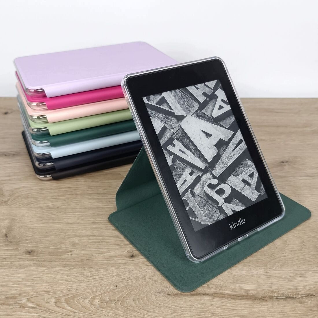 Kindle Paperwhite 4 (10 gen) 6" Rotating Magnetic Case Petrol Stand Packaging status original