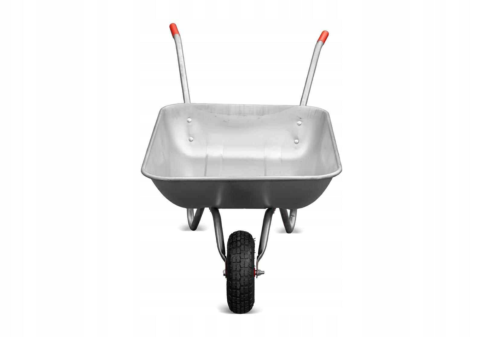 KingWay Garden Wheelbarrow Galvanized 120L Large Wheel Light Working in Garden Kind wheelbarrow