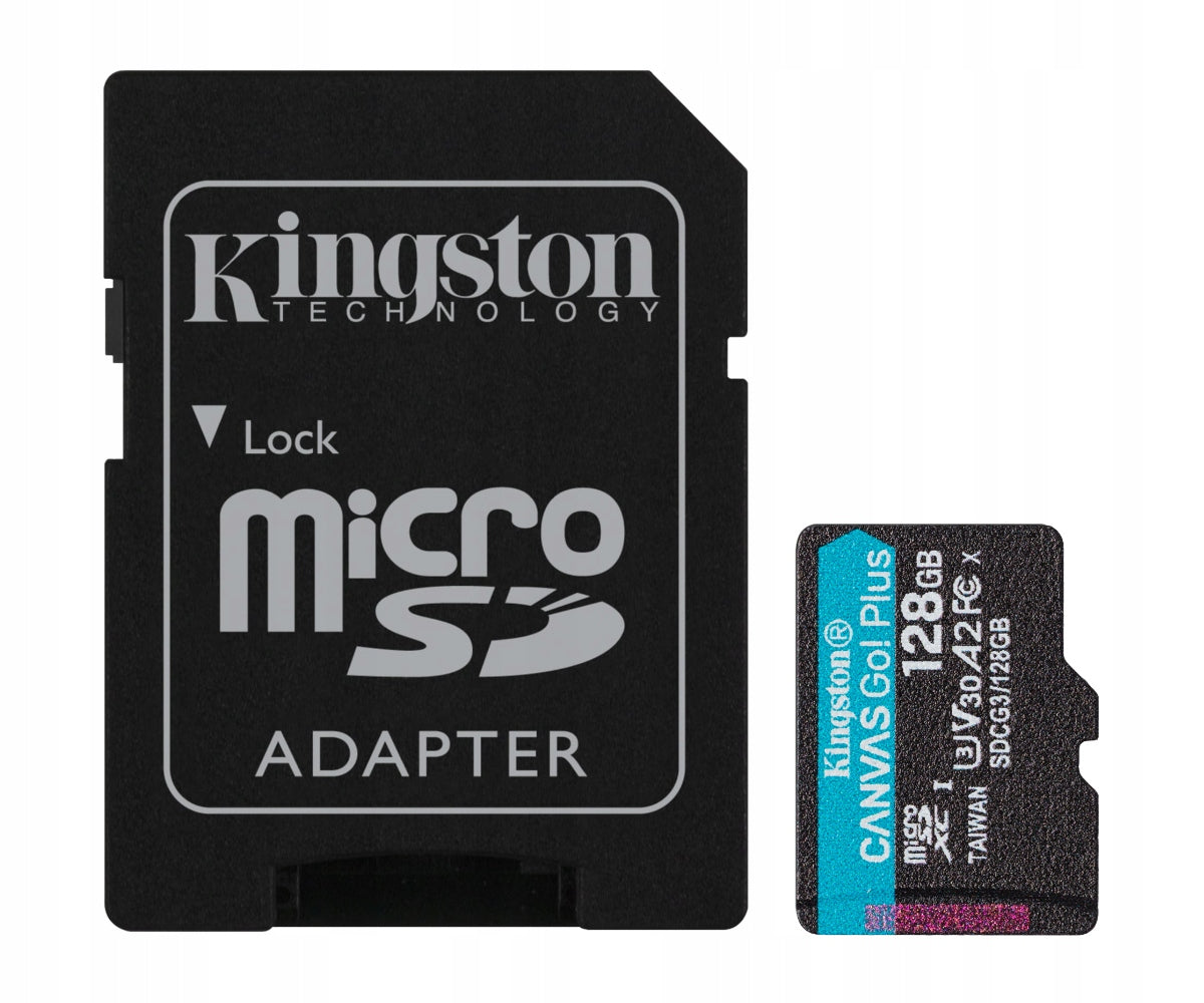 Kingston microSD Memory Card 128 GB Go Plus 170/90 MB/s Manufacturer Kingston