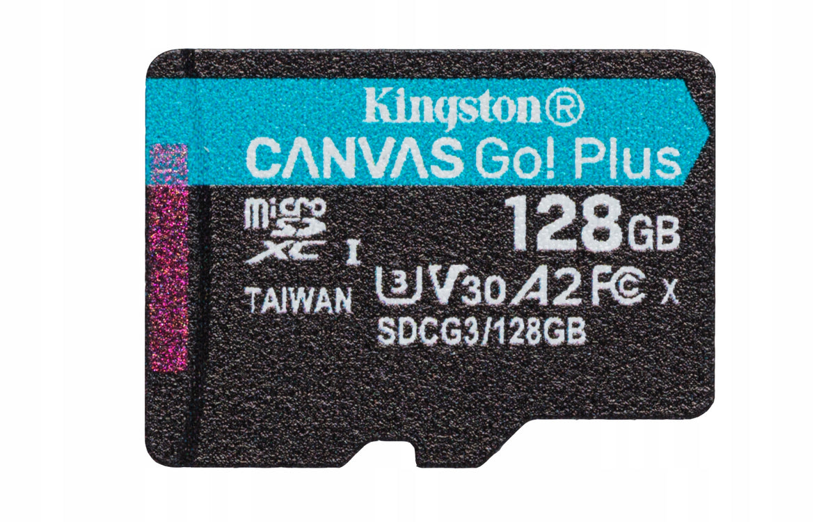 Kingston microSD Memory Card 128 GB Go Plus 170/90 MB/s Manufacturer code SDCG3/128GB