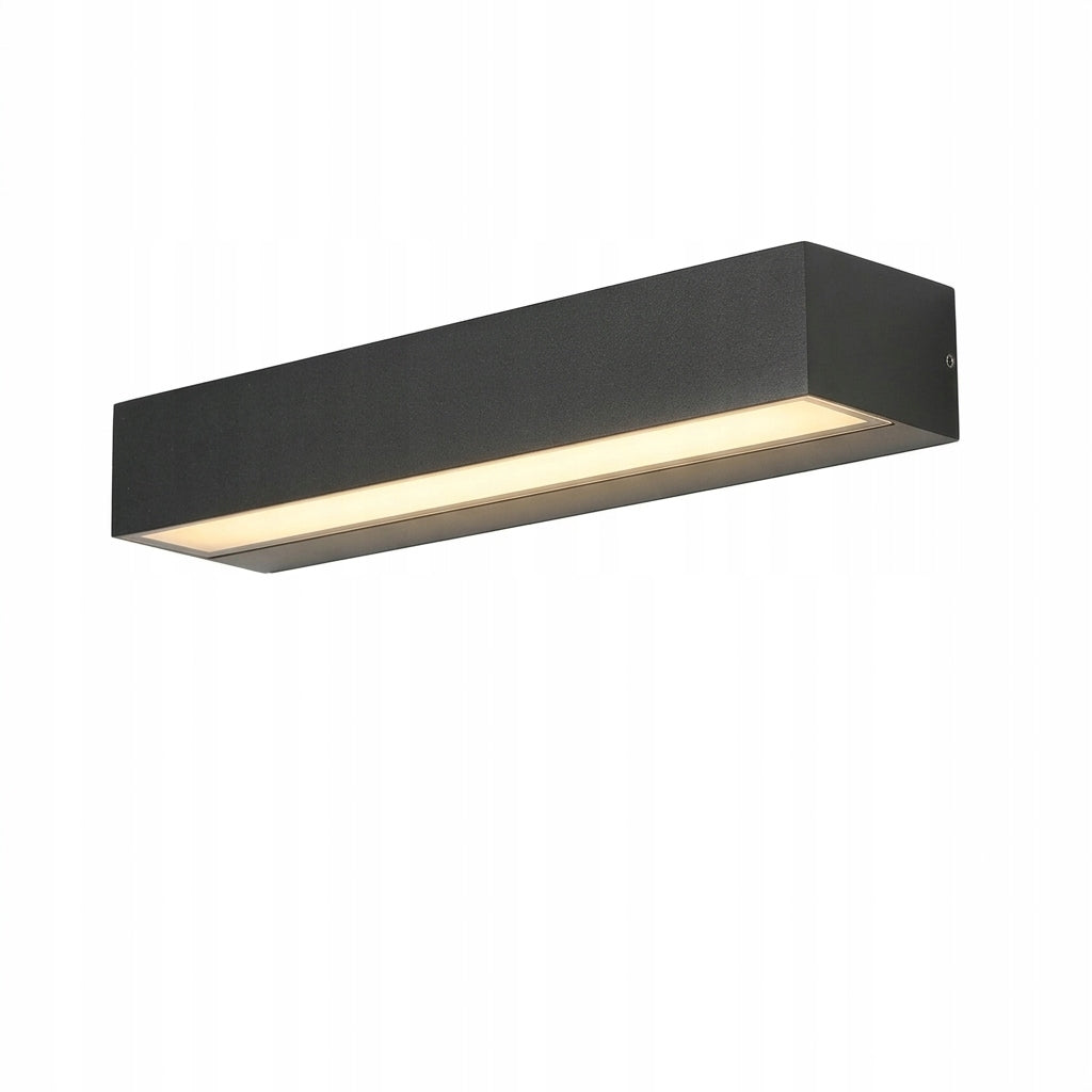 Kinkiet Scienny Lampa Led Zewnetrzny Czarny Wodoodporny 16w 3000k Ip65