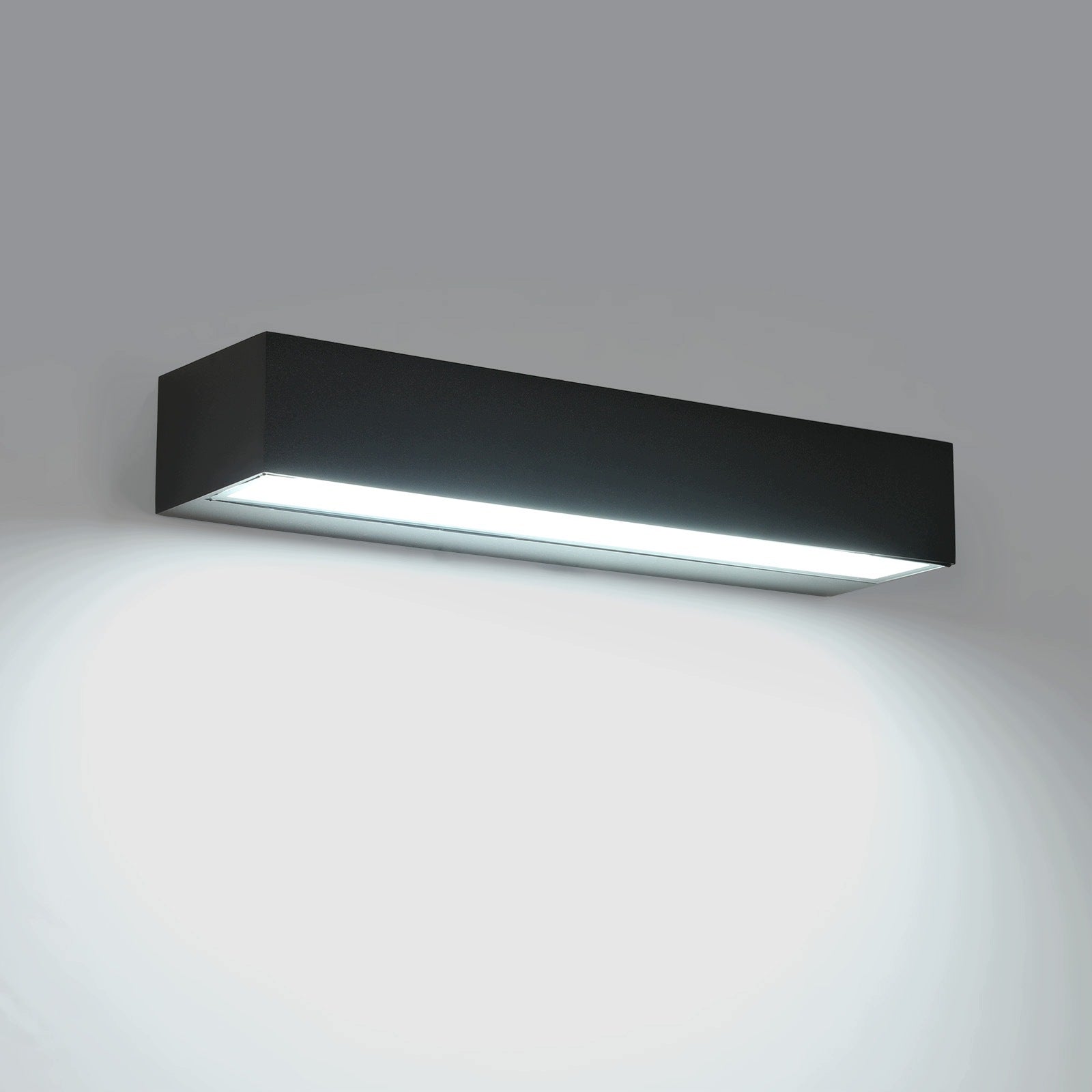 Kinkiet Scienny Lampa Led Zewnetrzny Czarny Wodoodporny 16w 6500k IP65