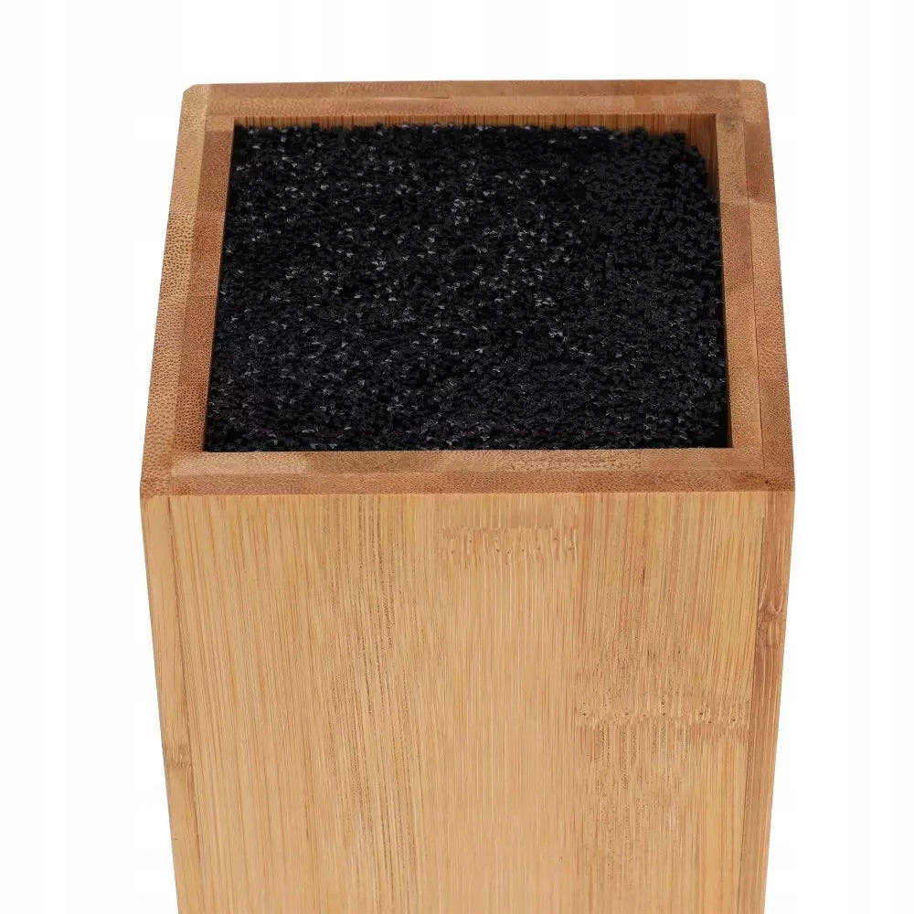 Kitchen KNIFE STAND BLOCK Wooden BAMBOO FOR KNIVES UNIVERSAL Brand Krisberg