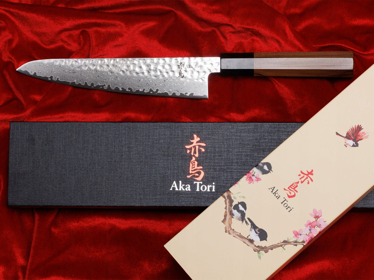 Kitchen Knife Japanese Damascus Steel Chef Aka Tori Tokyo 20cm Manufacturer code Nóż Kuchenny Stal